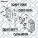 Q0940047 Q-Fix Напрямний болт скоби гальмівного супорта