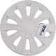 Комплект колпаков на колеса Star Karat цвет белый с карбоновой отделкой R13