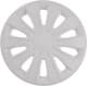 Комплект колпаков на колеса Star Karat цвет белый с карбоновой отделкой R13