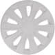 Комплект колпаков на колеса Star Karat цвет белый с карбоновой отделкой R15