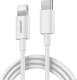 Кабель Denmen D10L DM-D10L-WH Apple Lightning - type-C 1 м