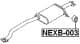 nexb003 Febest Кронштейн крепления выхлопной магистрали