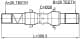 0512-M2ATRH Febest Полуось для Mazda 2