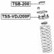TSSVDJ200F Febest Опора амортизатора