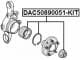 DAC50890051KIT Febest Підшипник ступиці колеса