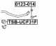 TSB-UCF31F Febest Втулка стабилизатора