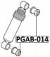 PGAB014 Febest Сайлентблок амортизатора