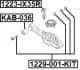 1229001kit Febest Развальный болт