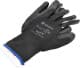 Перчатки рабочие Würth Black PU трикотажные с полиуретановым покрытием черные