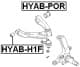 HYAB-H1F Febest Сайлентблок важеля
