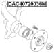 DAC40720036M Febest Підшипник ступиці колеса