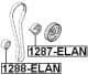 1288-ELAN Febest Обводной ролик ремня ГРМ