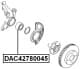 DAC42780045 Febest Підшипник ступиці колеса