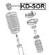 KD-SOR Febest Відбійник амортизатора