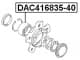 DAC416835-40 Febest Подшипник ступицы колеса