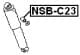 NSB-C23 Febest Втулка амортизатора