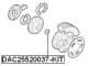 DAC25520037-KIT Febest Подшипник ступицы колеса