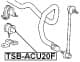 TSB-ACU20F Febest Втулка стабілізатора