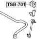 TSB-701 Febest Втулка стабилизатора для Toyota Previa