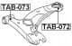 TAB-072 Febest Сайлентблок рычага
