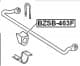 BZSB-463F Febest Втулка стабилизатора для Mercedes G-modell