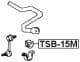 TSB-15M Febest Втулка стабілізатора для Toyota Chaser