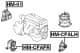 HM-CFALH Febest Подушка двигателя