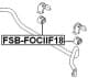 FSB-FOCIIF18 Febest Втулка стабилизатора для Ford Focus