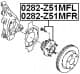 0282-Z51MFR Febest Комплект ступиці колеса