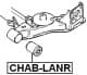 CHABLANR Febest Сайлентблок балки