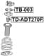 TD-ADT270F Febest Отбойник амортизатора