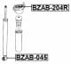 BZAB204R Febest Опора амортизатора