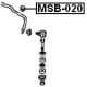 MSB-020 Febest Втулка стабилизатора для Mitsubishi 3000 GT