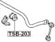 TSB-203 Febest Втулка стабілізатора для Toyota RAV4