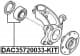 DAC35720033-KIT Febest Підшипник ступиці колеса