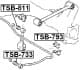 TSB-793 Febest Втулка стабилизатора для Toyota Yaris