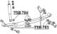 TSB-783 Febest Сайлентблок рессоры