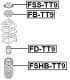 FB-TT9 Febest Опорный подшипник амортизатора