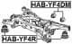 HAB-YF4R Febest Сайлентблок балки для Honda Pilot
