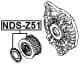 NDS-Z51 Febest Шкив генератора