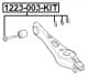 1229003kit Febest Розвальний болт