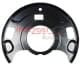 6115167 Metzger Кожух тормозного диска для Nissan Primera