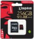 Карта памяти Kingston Canvas React microSDXC 256 ГБ с SD-адаптером