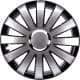 Ковпак на колесо Olszewski Onyx колір сріблястий + чорний R15