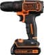 Шурупокрут BLACK+DECKER акумуляторний BDCDC18KB (2 акумулятори + ЗП + чохол)