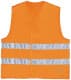 Жилет світловідбивний Zollex помаранчевий з вертикальними смугами