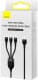 Кабель 3 в 1 Baseus USB - Apple Lightning - type-C - Micro USB Flash Series II CASS030001 1,2 м