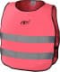 Жилет светоотражающий Compass розовый детский с горизонтальными полосами
