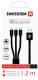 Кабель 3 в 1 Swissten USB - Apple Lightning - type-C - Micro USB DOSWS72501101 1,2 м