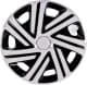 Ковпак на колесо Olszewski Cyrkon колір білий + чорний R15